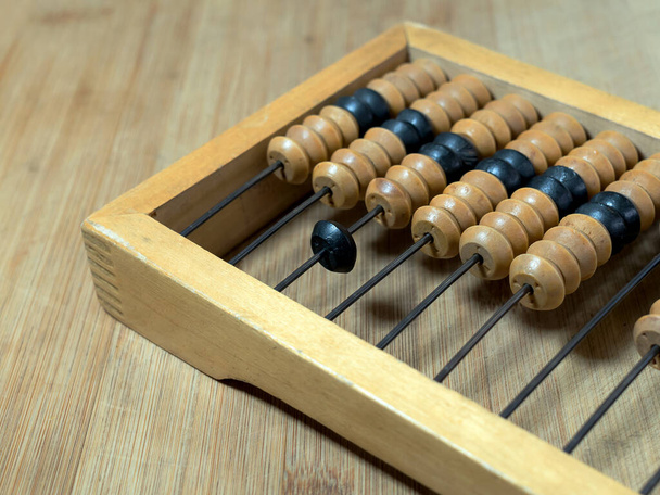 An old russian pocket abacus. - Фото, изображение