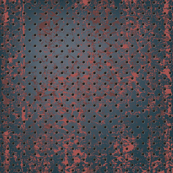 Texture of rusty metal mesh - Vector, Image