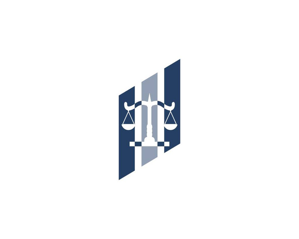 Юридична фірма та логотип справедливості Векторний шаблон
 - Вектор, зображення