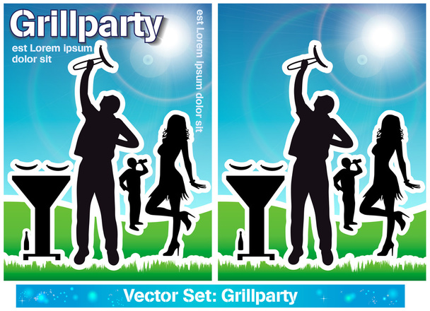 Barbecue set - Vector, Image