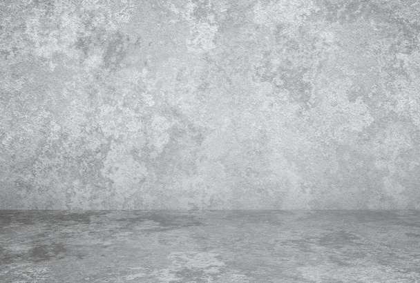 leerer Raum mit Gipswand, grauer Hintergrund - Foto, Bild