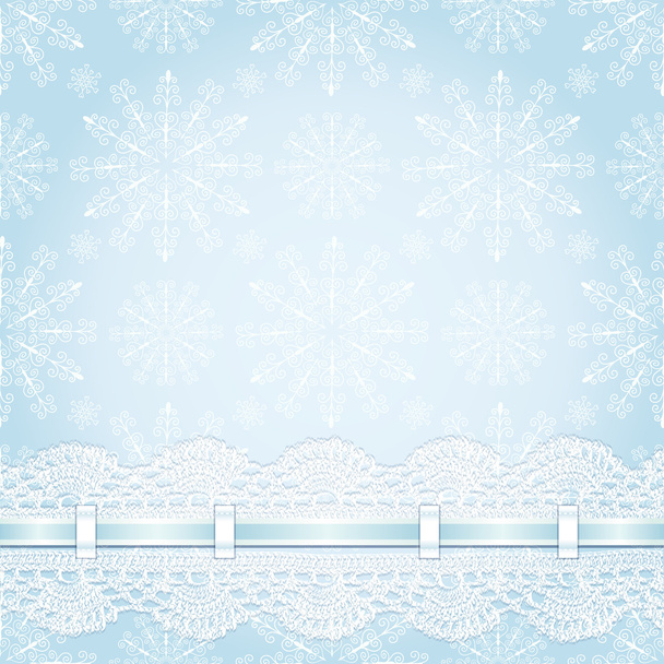 Christmas seamless background with snowflakes. - Διάνυσμα, εικόνα