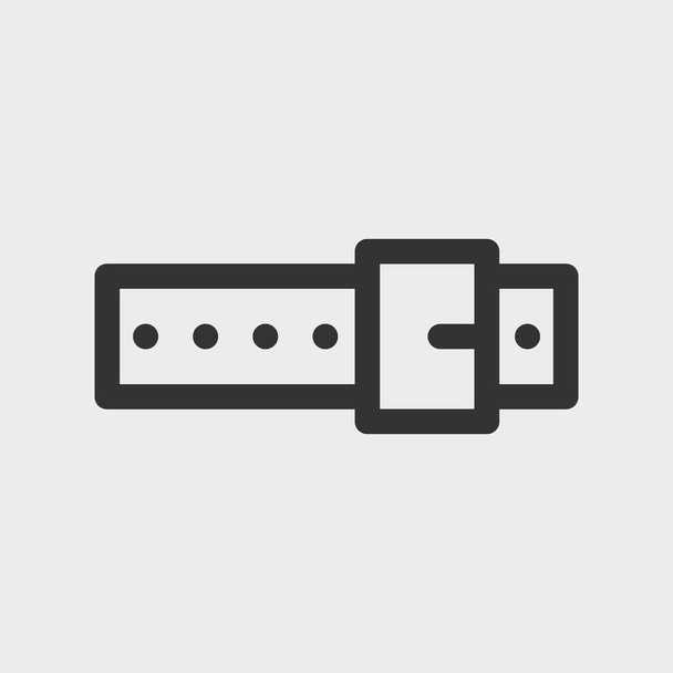 Icona della cintura isolata sullo sfondo. Fibbia simbolo moderno, semplice, vettore, icona per la progettazione di siti web, app mobile, ui. Illustrazione vettoriale - Vettoriali, immagini
