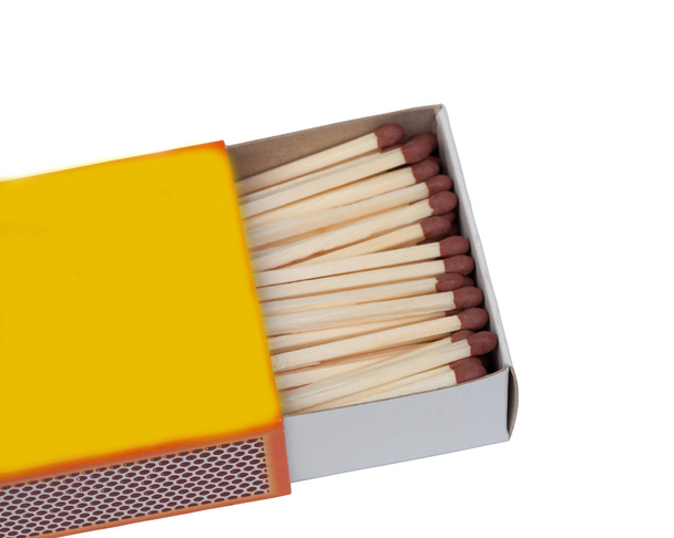 Matchbox with many matches - Photo, Image