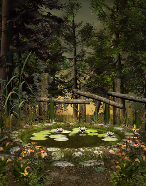 Little enchanted pond - Photo, Image