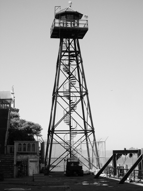Alcatraz watch tower - Photo, Image