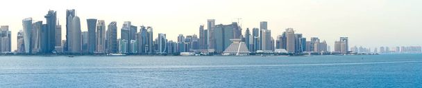 Фонове зображення столиці Катару Небесної лінії, столиці Катару. - Фото, зображення