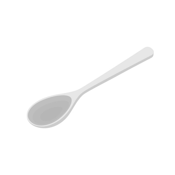 Spoon vector. Spoon on white background. - Vector, Image