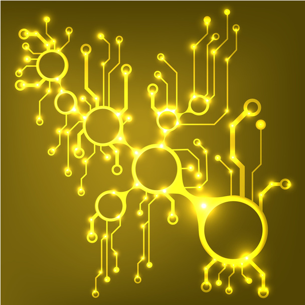 Abstract circuit board techno background. Векторный рисунок EPS10
 - Вектор,изображение