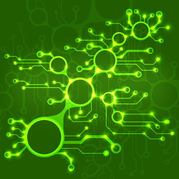 Circuit board techno background. EPS10 vector illustration pattern - Vettoriali, immagini