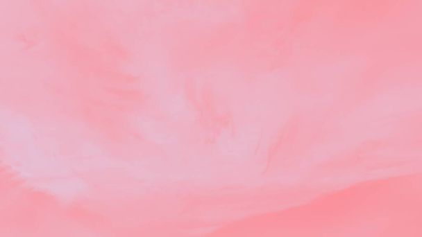 Прекрасне небо з круглокутними хмарами, рожевий кораловий акварельний тонований, панорама
 - Фото, зображення