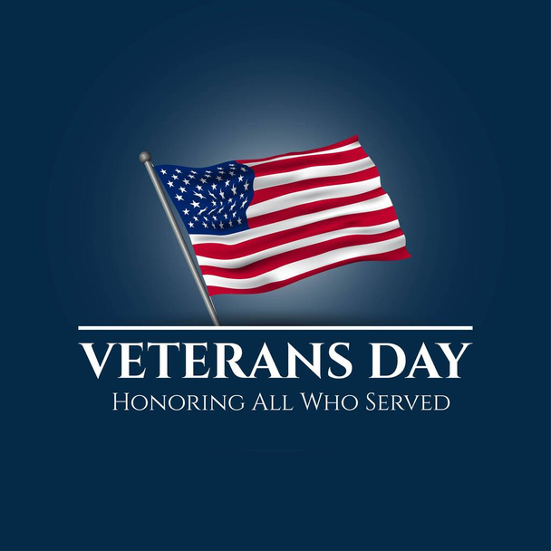 Vector illustratie van Veterans Day.  - Vector, afbeelding