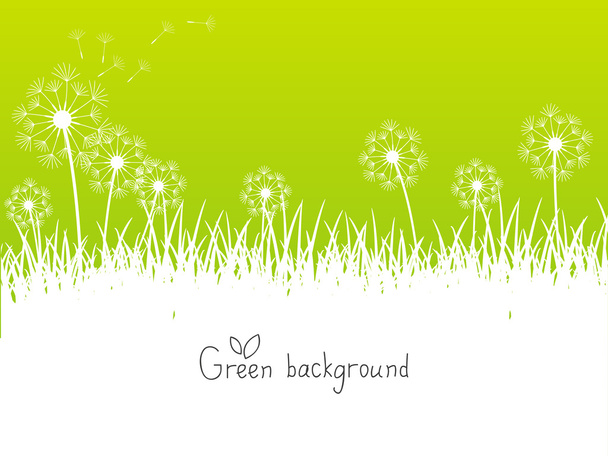 Tavaszi zöld háttér - Vektor, kép