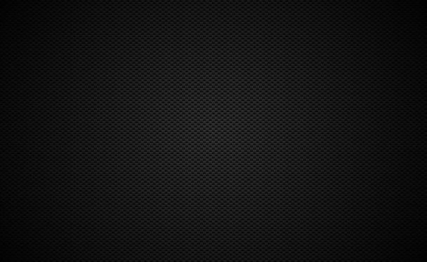 Panoramic texture of black and gray carbon fiber - illustration - Vector, Image