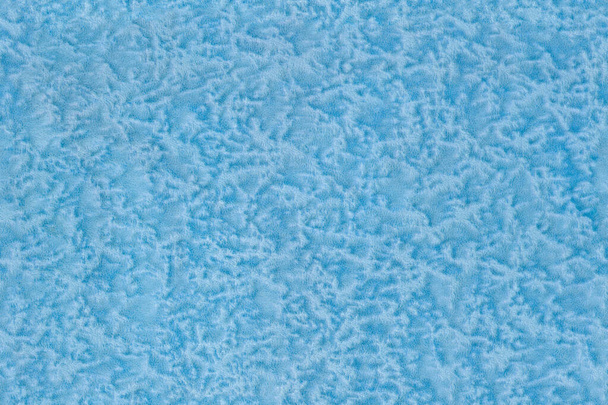 Textura sem costura de estofos de móveis de cor única azul poliéster macio com padrão aleatório - Foto, Imagem