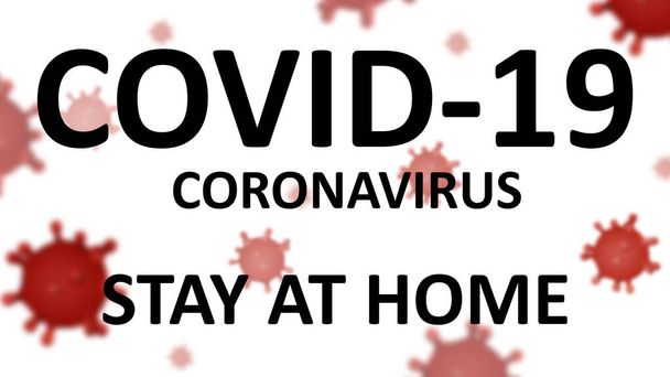 Coronavirus covid 19, Stay at Home - Foto, Imagen