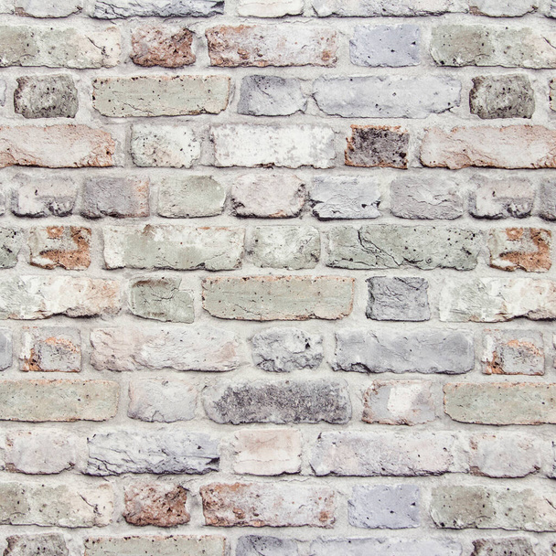 Ornamental brick wall forms part of the interior in the house inside - Photo, Image