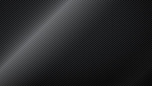 Panoramische textuur van zwarte en grijze koolstofvezel - illustratie - Foto, afbeelding
