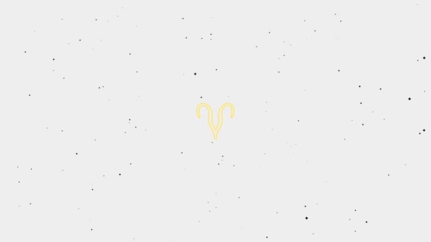 Aries yellow outline on a white background stock video is a great video clip. This 1920x1080 (HD) video clip can be used in any project. This footage will look great in your next edit, project, or movie. - Footage, Video