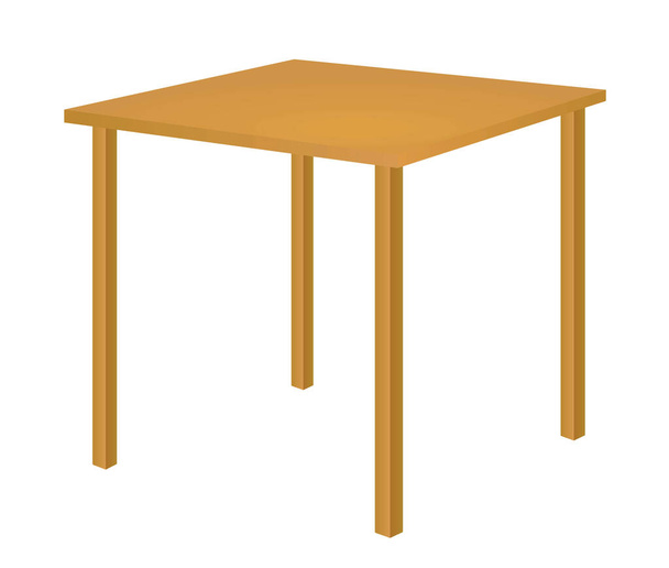 Ruskea klassinen kotipöytä. vektorikuvaus - Vektori, kuva