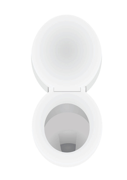 Toilette seat front view. vector - Vector, imagen
