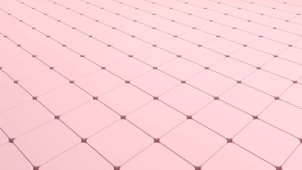 Stack pasztell rózsaszín egy sorban szilárd kocka dobozok háttér, 3d renderelés előadások, közösségi média - Fotó, kép