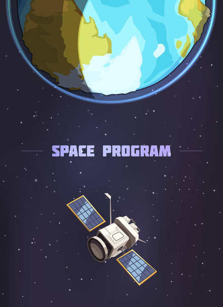 Poster del programma spaziale - Vettoriali, immagini