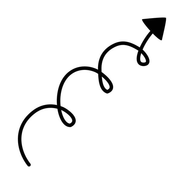 twisted arrow icon, line style - Vektori, kuva