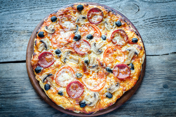 Homemade Regina pizza - Photo, Image