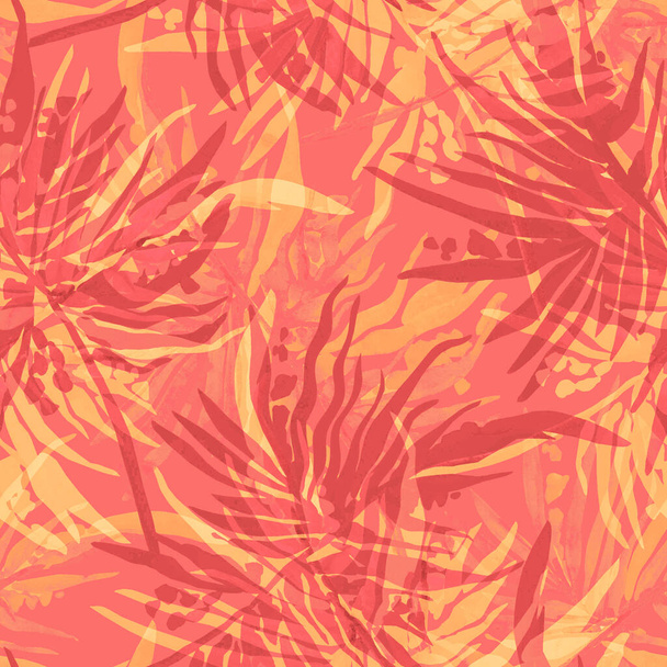 Branches de sapin motif sans couture. Image sur fond blanc et coloré - Photo, image