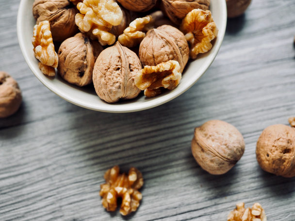 Fresh natural organic nuts walnuts - Photo, Image