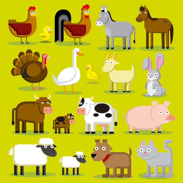 Серия мультфильмов о фермерском хозяйстве Animals Isolated
 - Вектор,изображение