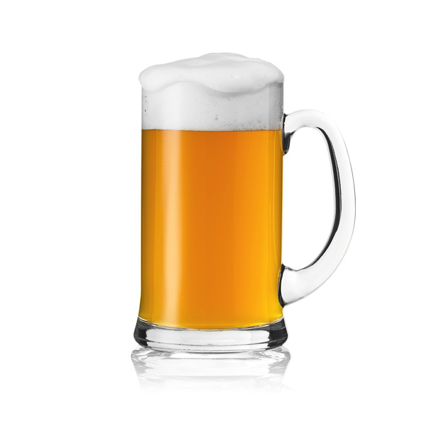Пивная кружка пива кружка пива пиво кружка бавария золотая пена корона алкогольной пивоварни изолированы
 - Фото, изображение