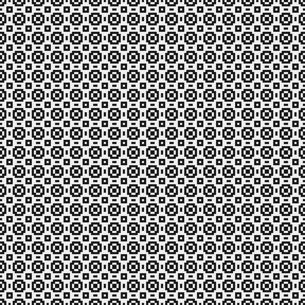 repeating simple geometric abstract black white background, vector illustration  - Vector, Image
