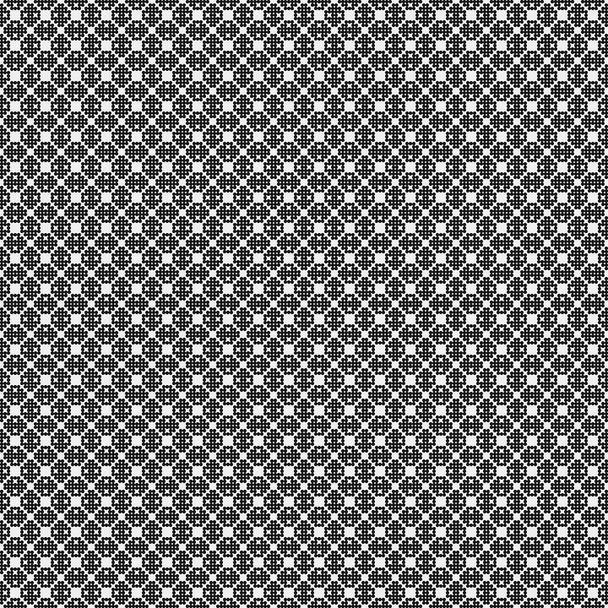 повторение простого геометрического абстрактного черно-белого фона, векторная иллюстрация  - Вектор,изображение