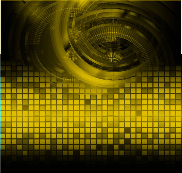 abstract background with yellow and orange color - Vector, imagen