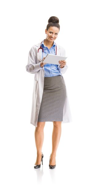 Doctor woman with stethoscope - Fotoğraf, Görsel