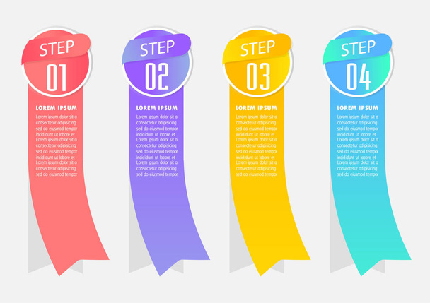 vector illustration of infographic templates for your design - ベクター画像
