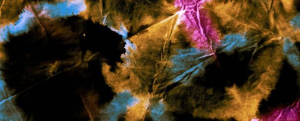 Акварель Прінт. Прозорий листок. Black Neon Handmade Dirty Art Художнє мистецтво. Текстура аквареллю. Патерн з водяним кольором. Rainbow Tie Dye Grunge Абстрактний Постер. Tie Dye Patchwork Кислота - Фото, зображення