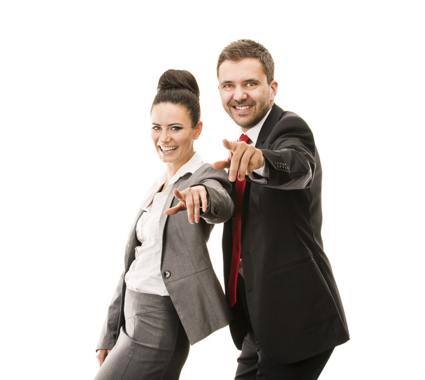 Business woman and business man - Foto, afbeelding