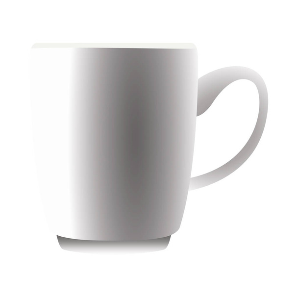 kahve seramik bardak içecek ikonu - Vektör, Görsel