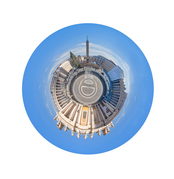 Панорама Санкт Петра площі в Римі, Італія - Фото, зображення