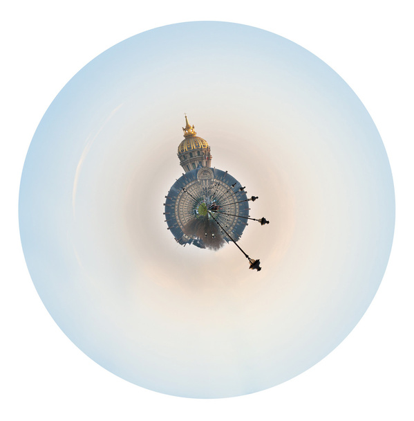 сферическая панорама Парижа с Hotel des Invalides
 - Фото, изображение