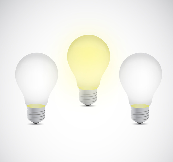 ideia brilhante lâmpada projeto ilustração
 - Foto, Imagem