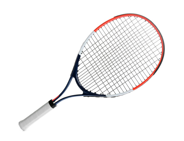 Tennis racket isolated on white. Sports equipment - Photo, Image