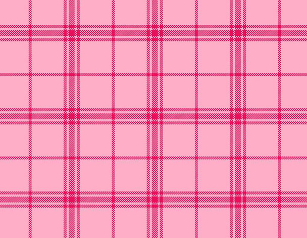 tartan plaid pattern on pink background - illustration design  - Photo, Image