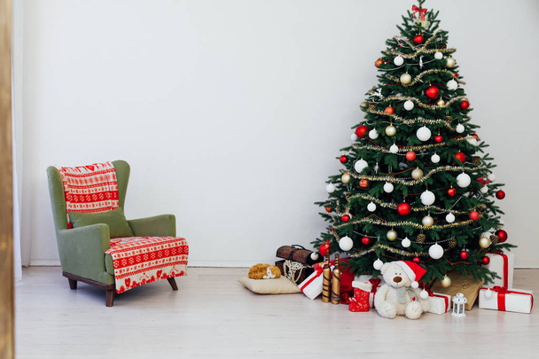Weihnachten Interieur Weihnachtsbaum Feiertagsdekor - Foto, Bild