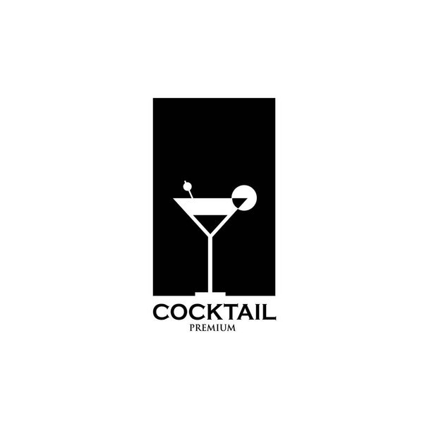 Tropical beach party cocktail. Cocktail party. vector illustration in flat design. - ベクター画像