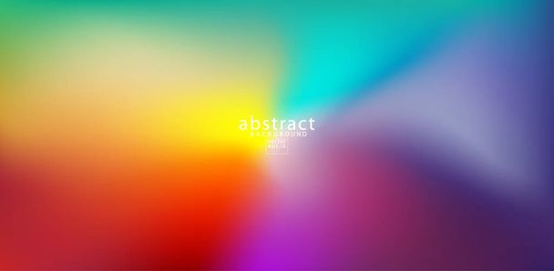 Abstract blurred gradient mesh background bright rainbow colors. Colorful smooth soft banner template. Creative vibrant vector illustration - Vector, Image