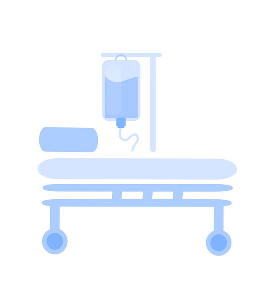 Capaciteit van bedden in ziekenhuisvector - Vector, afbeelding